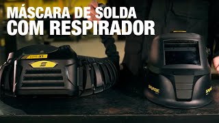 ESAB SAVAGE AIR  Máscara de solda com respirador purificador de ar motorizado PAPR [upl. by Ribal]