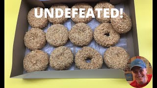 UNDEFEATED DONUT CHALLENGE  Nutty Challenge  Donnas Donuts Flint MI [upl. by Ailad203]