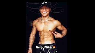 Obliques exercise obliqueworkout exercise fitness gym homeworkout trend bts cover music [upl. by Hiram640]