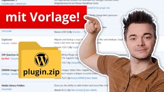 WordPress Plugin selbst erstellen mit fertiger Vorlage [upl. by Humberto]