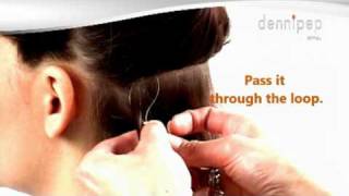 Micro ring loop hair extensions how to apply stepbystep instructions [upl. by Carthy507]