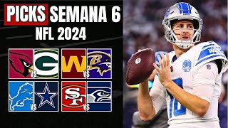 Pronósticos y Picks semana 6 NFL 2024 [upl. by Eerolam97]