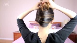 French Twist  How to make an easy french twist updo [upl. by Hctub760]