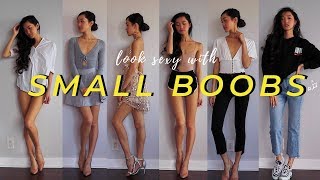 SMALL BOOBS STYLING TIPS  How to look HOT with a flat chest [upl. by Gnilyam]