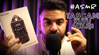 TASCAM X6 KUTU AÇILIŞI 📦🎙🎚📟 amp TAPPING  ASMR [upl. by Chil]