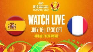 Full Basketball Game  SEMIFINALS Spain v France  FIBA U17 Womens Basketball World Cup 2022 [upl. by Ennaimaj]