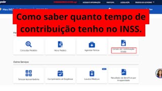 Como saber quanto tempo de contribuição tenho no INSS [upl. by Acemaj159]