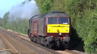 47812 dragging Black 5 no 44871 through Holton Heath 040724 [upl. by Nanyk172]