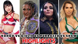 Fan Cam Highlights Giulia vs Deonna Purrazzo vs Momo Kohgo vs Gisele Shaw  Multiverse United 2 [upl. by Otte543]