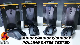 Does 8000Hz Polling rate really matter Glorious Model O 2 Pro amp D 2 Pro [upl. by Enawd]