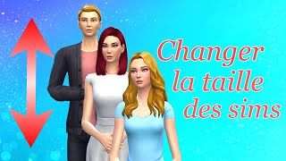 Sims 4 Changer la taille de vos sims [upl. by Ainez]