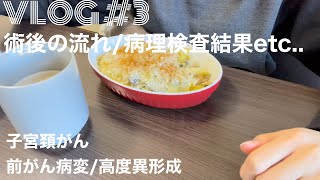 VLOG ♯3【子宮頸がん・高度異形成】病理検査結果は如何に！？ [upl. by Mamie334]