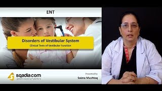 Disorders of Vestibular System  ENT Lectures  Medical Education  VLearning  sqadiacom [upl. by Akeirahs]