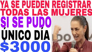 TODAS MUJERES SE PUEDEN REGISTRAR AVISO 60 61 62 63 64 SIN IMPORTAR LETRA 3000 BIMESTRALES [upl. by Sacken]