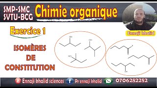 Isomérie de constitution exercice 1 [upl. by Orag]