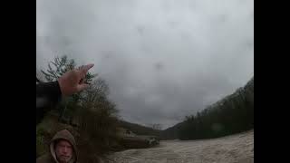 Ohiopyle 3 April 2024 Main Falls city side river 14 high water today [upl. by Galateah997]