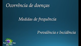 Prevalência e Incidência conceitos e diferenças [upl. by German]