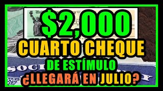 2000 CUARTO CHEQUE ¿LLEGARÁ en el mes de JULIO Cheque de Estímulo Económico  Johan Melgar [upl. by Jemine]