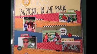 Picnic Scrapbook Layout Share [upl. by Oregolac]