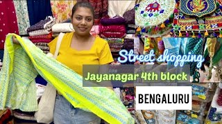 Jayanagar 4th block  shopping complex street shopping 🛍️ [upl. by Lindsy988]