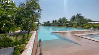 Kuda Villingili Maldives  Swimming Pool Tour [upl. by Ynatil339]