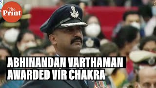 IAF Group Captain Abhinandan Varthaman awarded Vir Chakra [upl. by Derman]