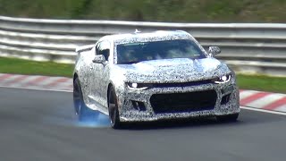 2017 Camaro ZL1 6th gen Testing on the Nurburgring [upl. by Gittel]