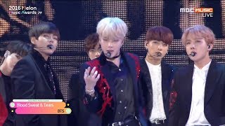 HD 60FPS  BTS  BLOOD SWEAT amp TEARS  FIRE live  MELON MUSIC AWARDS 2016 MMA [upl. by Yllet]