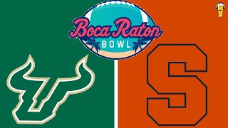 Syracuse Orange vs South Florida Bulls Prediction  Boca Raton Bowl  122123 [upl. by Ok]