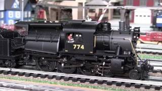 MTH Premier CNJ Camelback TenWheeler 460 OGauge Steam Locomotive in True HD 1080p [upl. by Nainatrad469]