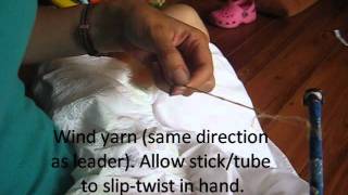 Spinning Fibre with a Stick [upl. by Maudie]