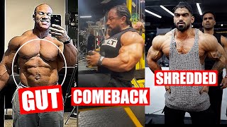 PHIL HEATH WITH BIG GUT  ROELLY COMEBACK 2025 ⭕LYMPIA  AMIT LOOKING READY 14 DAYS OUT [upl. by Grim]