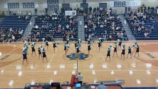 5678 Dance Studio Youth AllStars and Tiny AllStars perform at a Bishop Heelan basketball game [upl. by Eca]