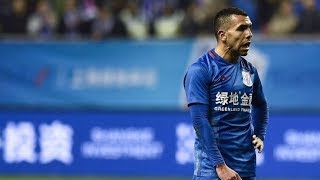 A magnificent goal of Tevez in China with Shanghai but the referee refused it [upl. by Ardnekat]