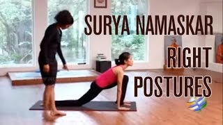 Surya Namaskar Part1 Right Postures [upl. by Ecertap]