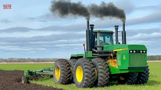 890 HP 10X 890 COPY CAT Tractor Plowing [upl. by Etoile348]