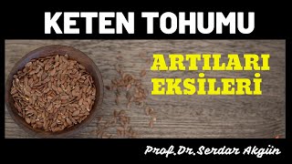 Keten Tohumu Faydaları ve Zararları ProfDrSerdar Akgün Tıp Videoları [upl. by Amhser]