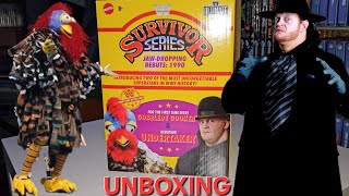 Survivor Series 1990 WWE Mattel Ultimate Edition Gobbledy Gooker amp Undertaker Unboxing [upl. by Gracie676]