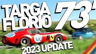 Targa Florio 73 now with Traffic  2023 Update [upl. by Rebmik200]