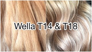 HOW TO TONE BLEACHED HAIR AT HOME  WELLA T14 [upl. by Ojeibbob]