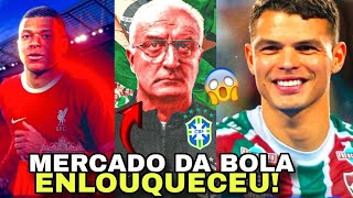 🚨🚨🚨DORIVAL JR NOVO TREINADOR DA SELEÇÃO THIAGO SILVA DE VOLTA AO FLU MBAPPÉ NO LIVERPOOL E [upl. by Yllac]