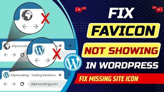 How to fix favicon not showing on WordPress website  Why favicon not showing in google search [upl. by Ahsikat]