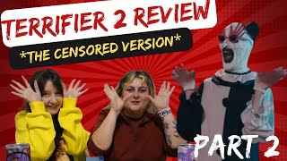 TERRIFIER 2 REVIEW HORROR MOVIE REVIEW  WATCH ALONG [upl. by Philipp]