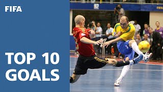 TOP 10 GOALS  FIFA Futsal World Cup Brazil 2008 [upl. by Tenej]