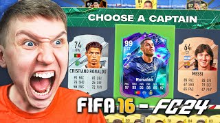 I GOT MESSI amp RONALDO IN EVERY FUT DRAFT FIFA 16  EA FC 24 [upl. by Garth]