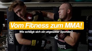 Vom Fitness zum MMA  wie schlägt sich ein ungeübter Sportler  mit Aleks und Benny Bajrami bei GMC [upl. by Dalohcin]