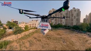 Witness the Drone Delivery with ecomexpresslimited5605 [upl. by Allayne]