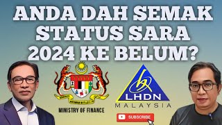 ANDA SUDAH SEMAK STATUS SARA 2024 ATAU BELUM INI YANG TIMBUL [upl. by Cobb]