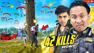 OH Wow 😱 42 Kills in Grandmaster Top 1 Lobby with UnGraduateGamer  Free Fire Max [upl. by Treat530]