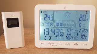 AURIOL Radio Controlled Weather Station LD5190 Unboxing Review [upl. by Nawj144]